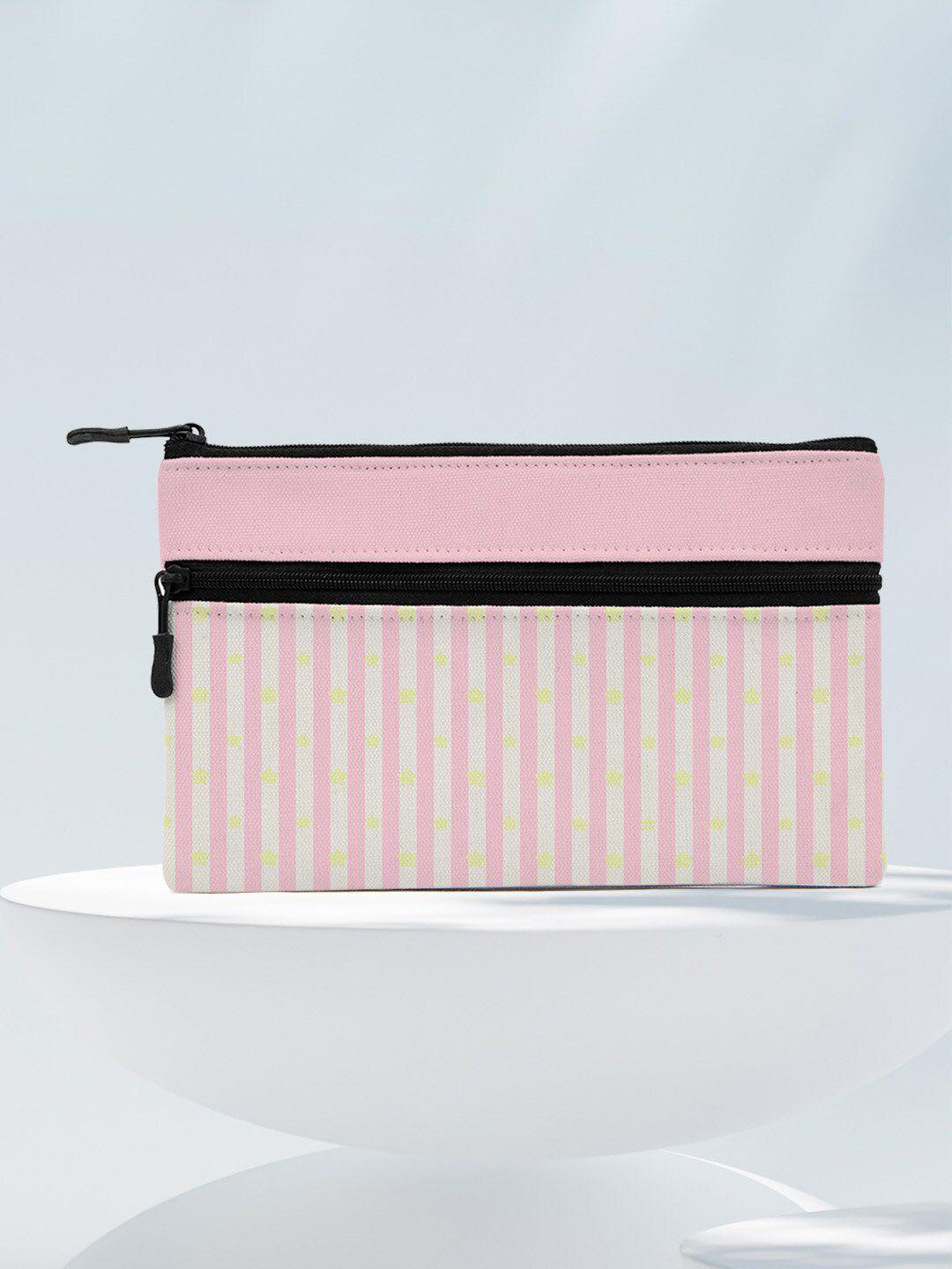 crazy corner striped travel pouch