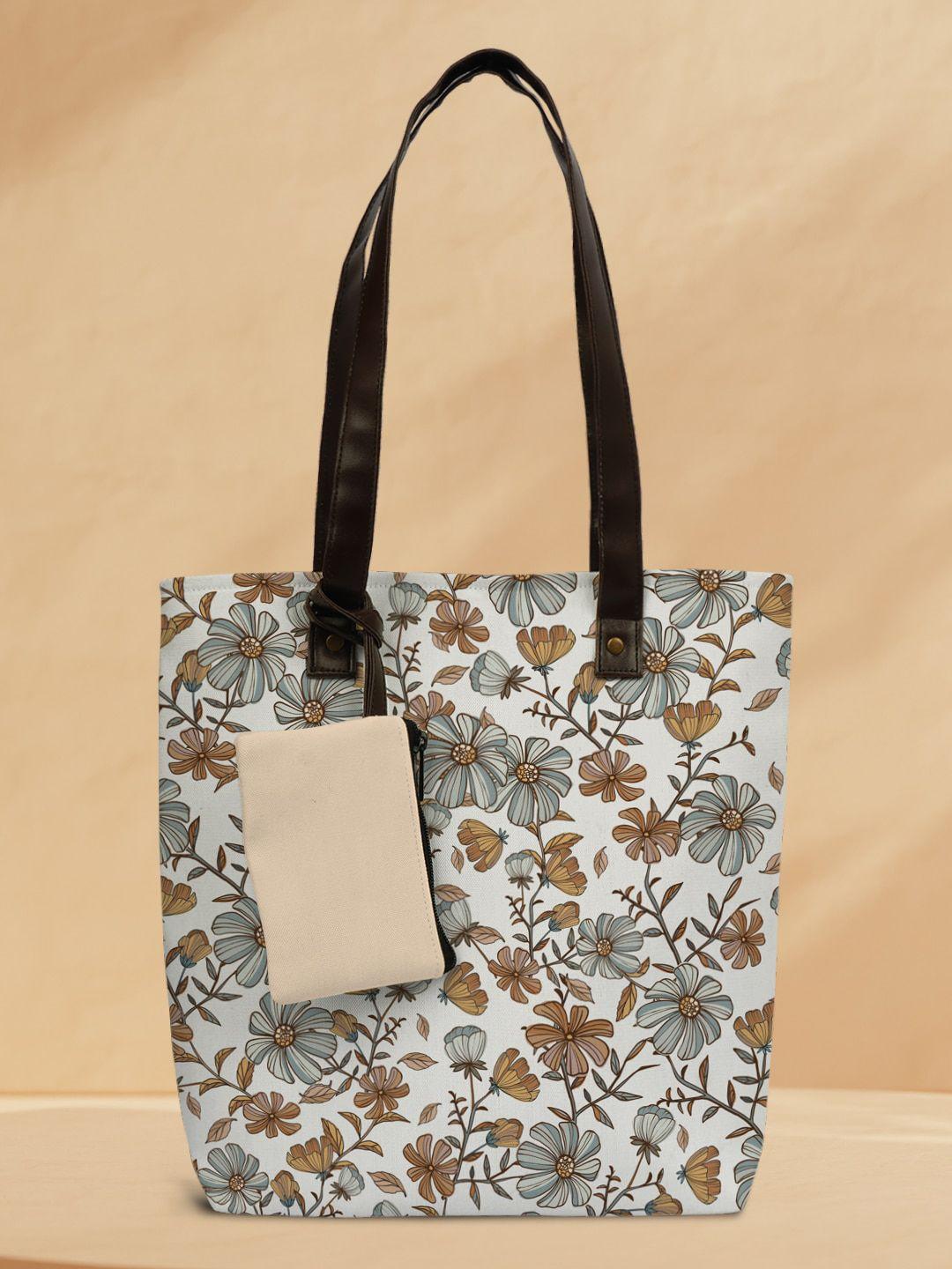 crazy corner women floral printed shopper tote bag