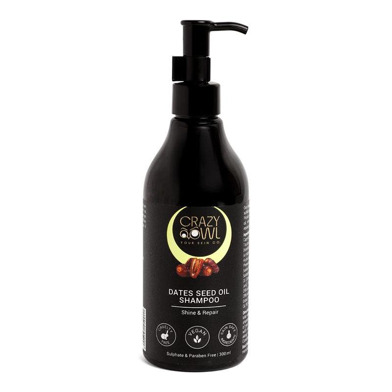 crazy owl your skin co. dates seed oil shampoo shine and repair
