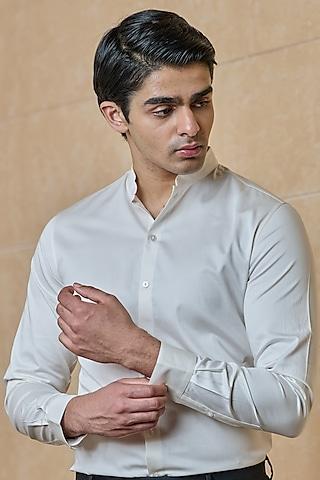 cream cotton shirt