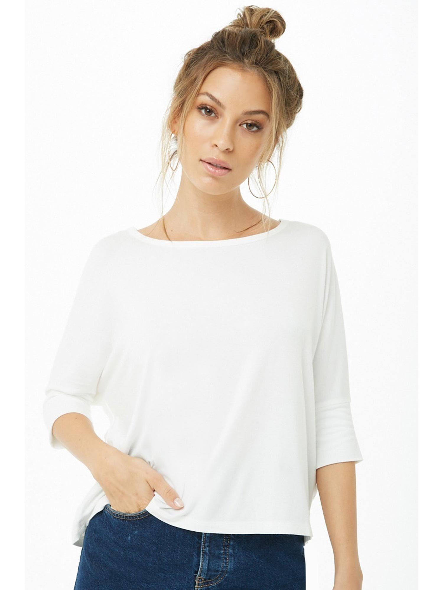 cream dolman-sleeve top