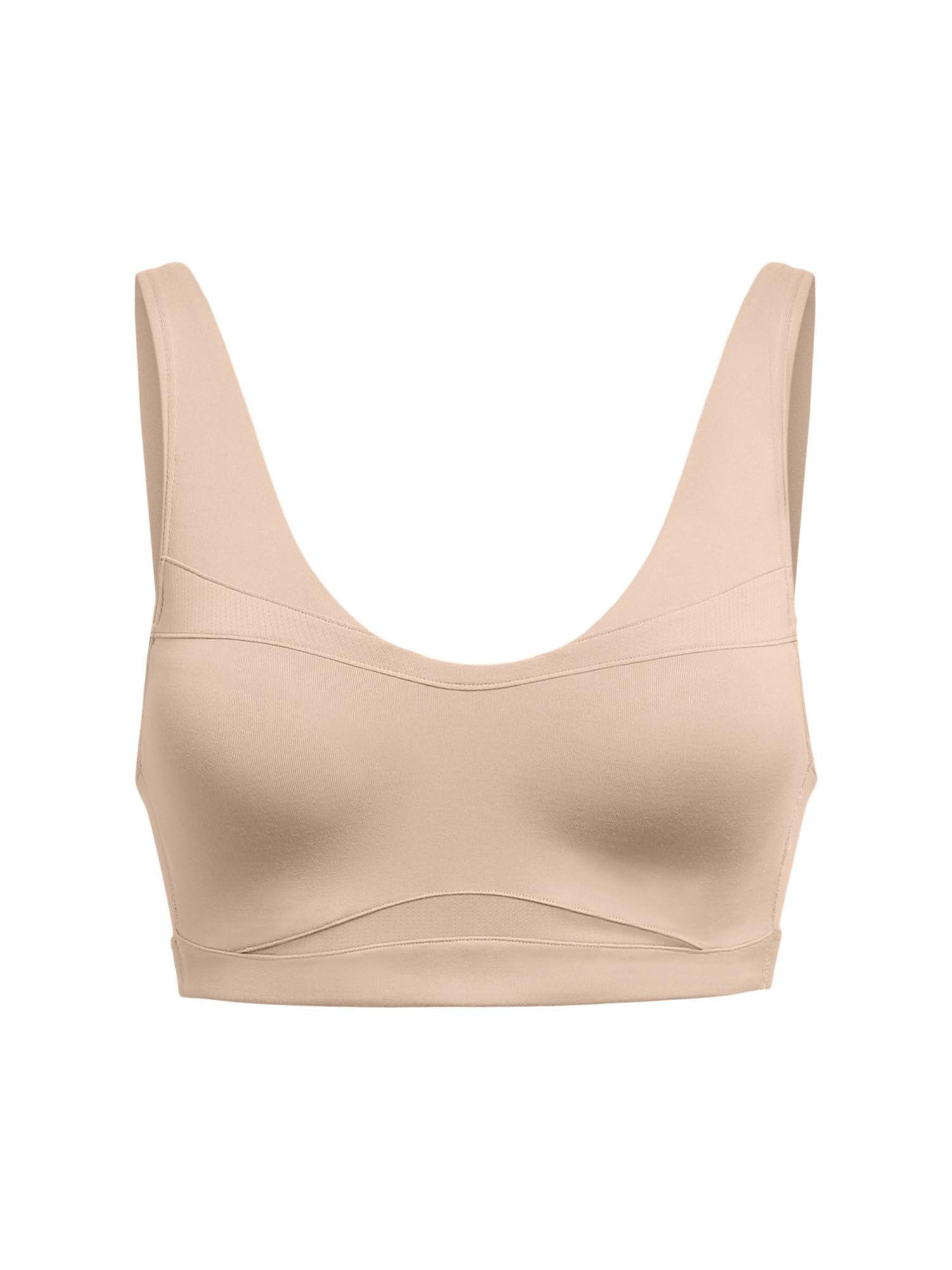 cream ua smart form evolution mid sports bra