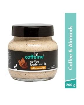 creamy coffee body scrub with almonds