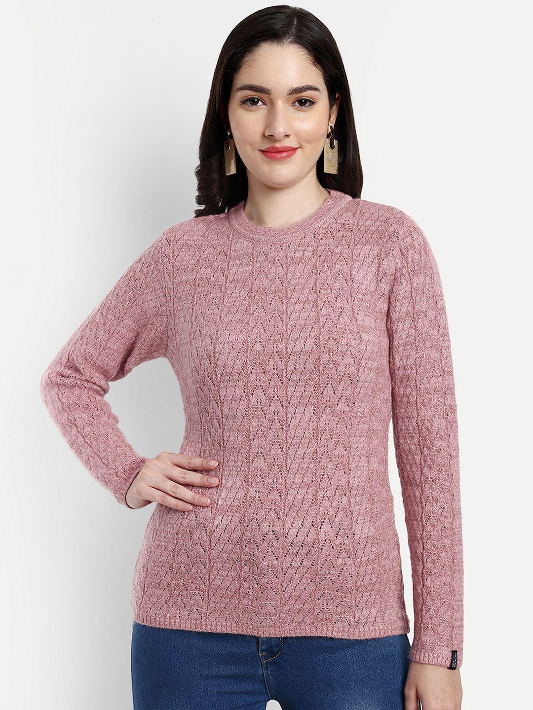 creative line pink woollen top