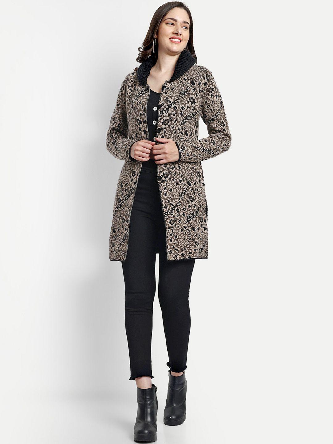 creative line self design single-breasted woollen overcoat