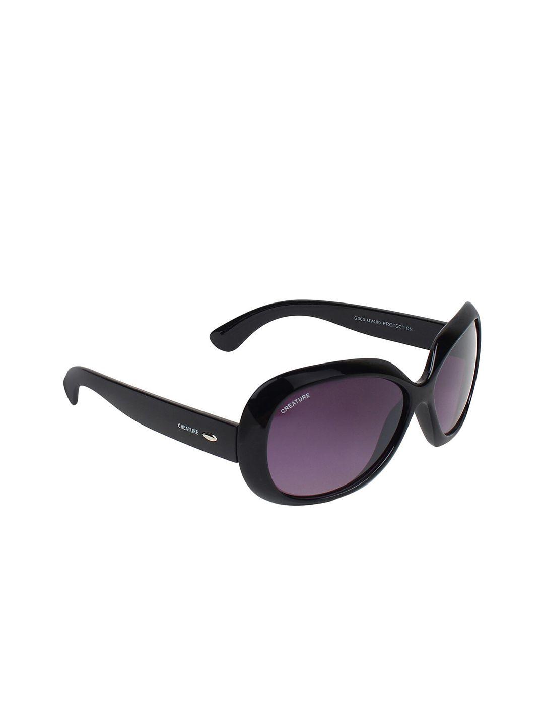 creature women purple uv protected oversized sunglasses