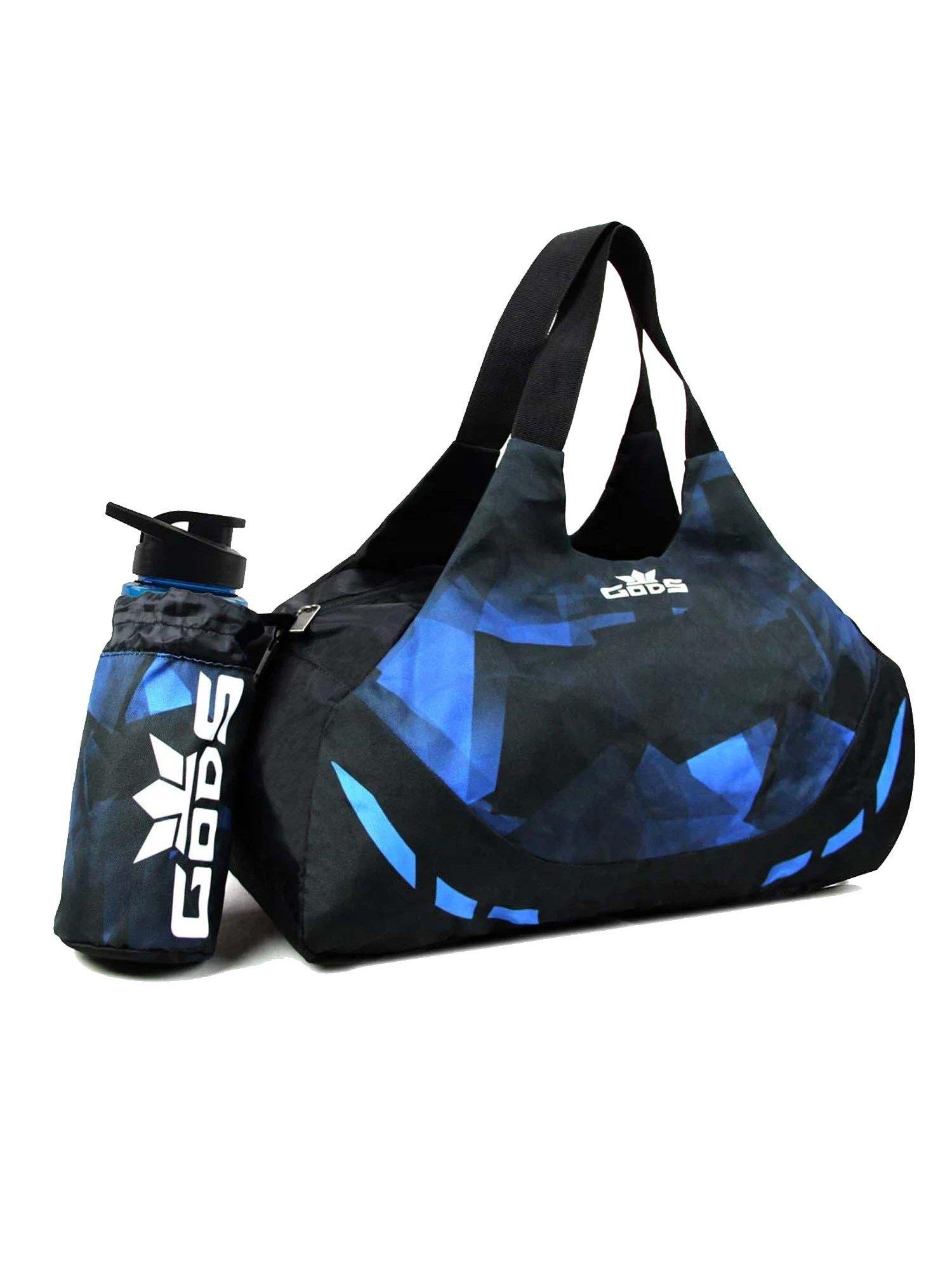 creed - premium 35 litter foldable polyester water resistant fabric duffle bag colour blue