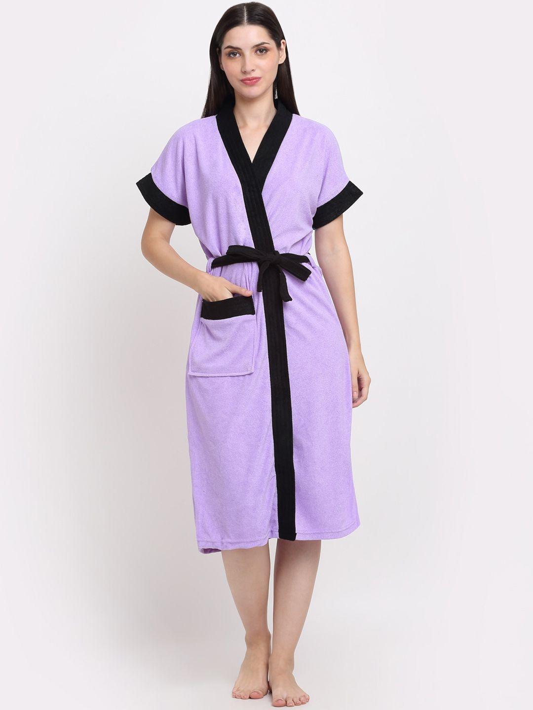 creeva belted short sleeved terry bath robe