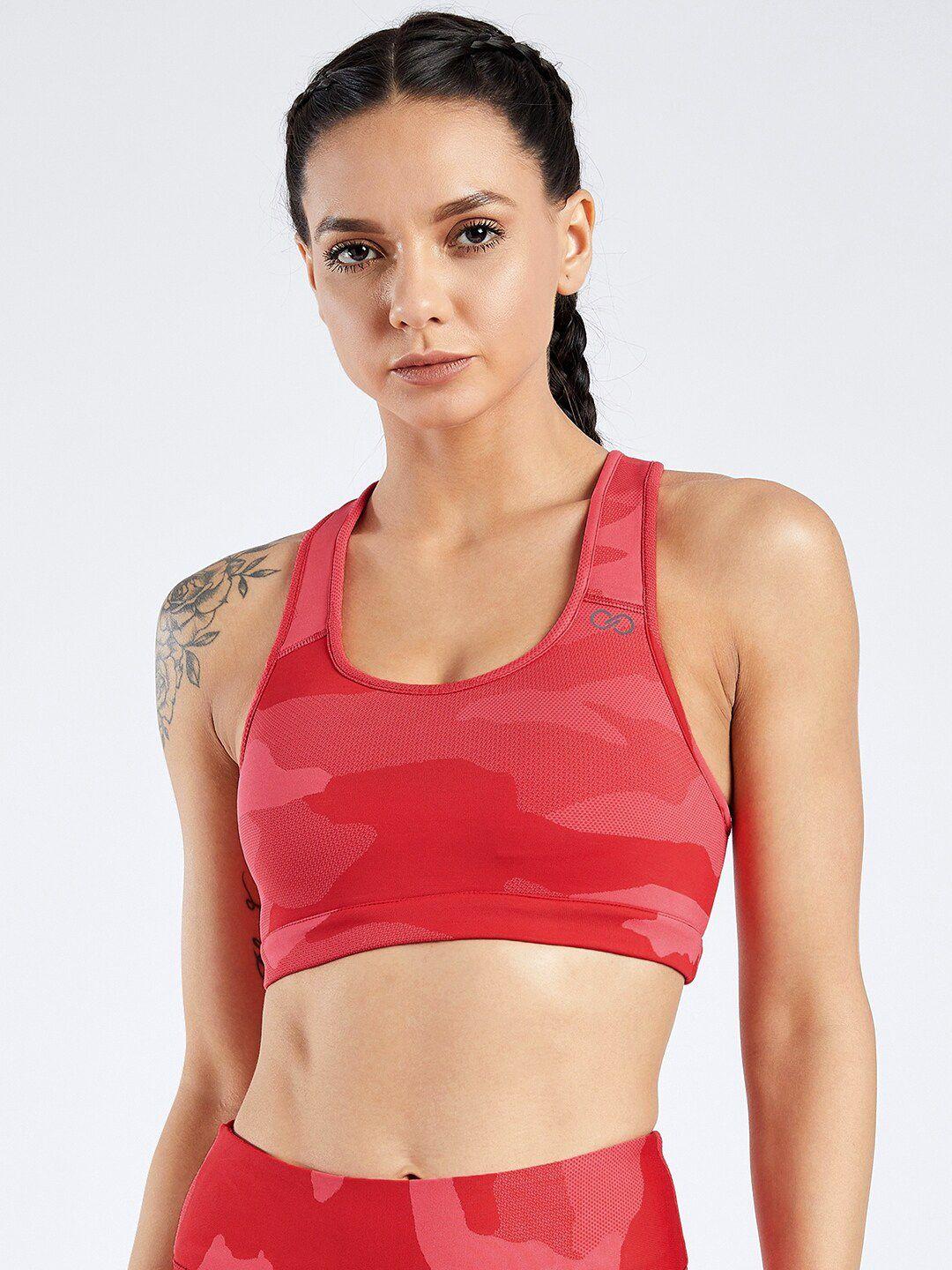 creez red rapid-dry anti-microbial sports bra underwired