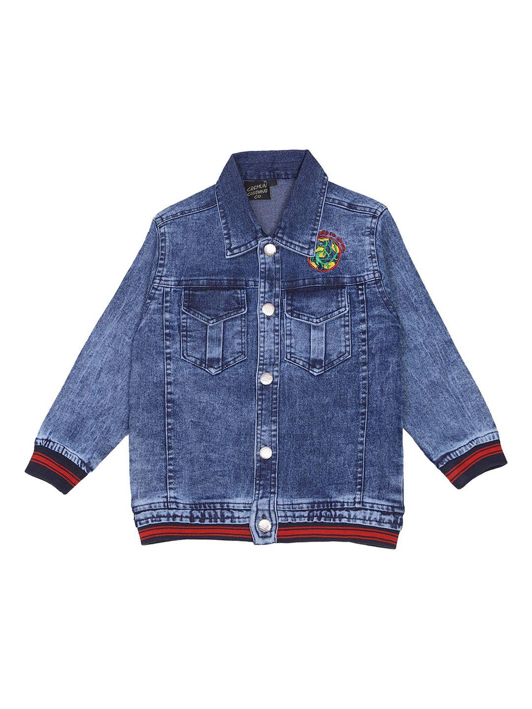 cremlin clothing boys blue washed denim jacket