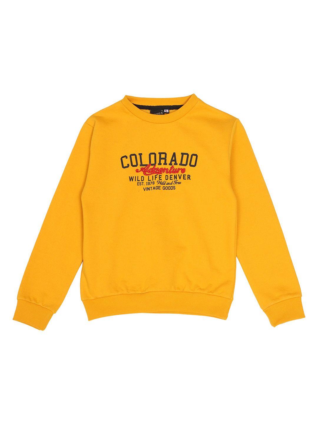 cremlin clothing boys mustard sweatshirt