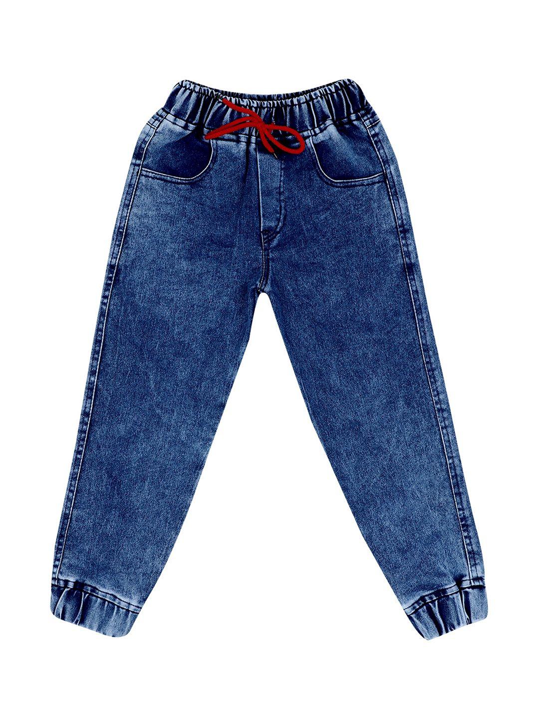 cremlin clothing kids blue heavy fade acid wash jogger jeans