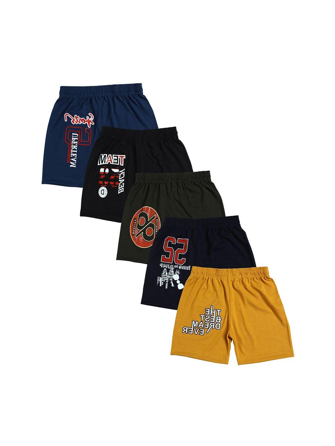 cremlin clothing set of 5 kids printed modal shorts