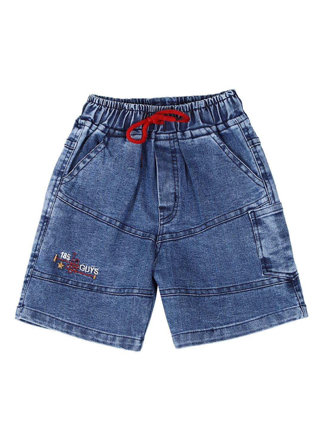 cremlin clothing unisex kids blue washed denim shorts