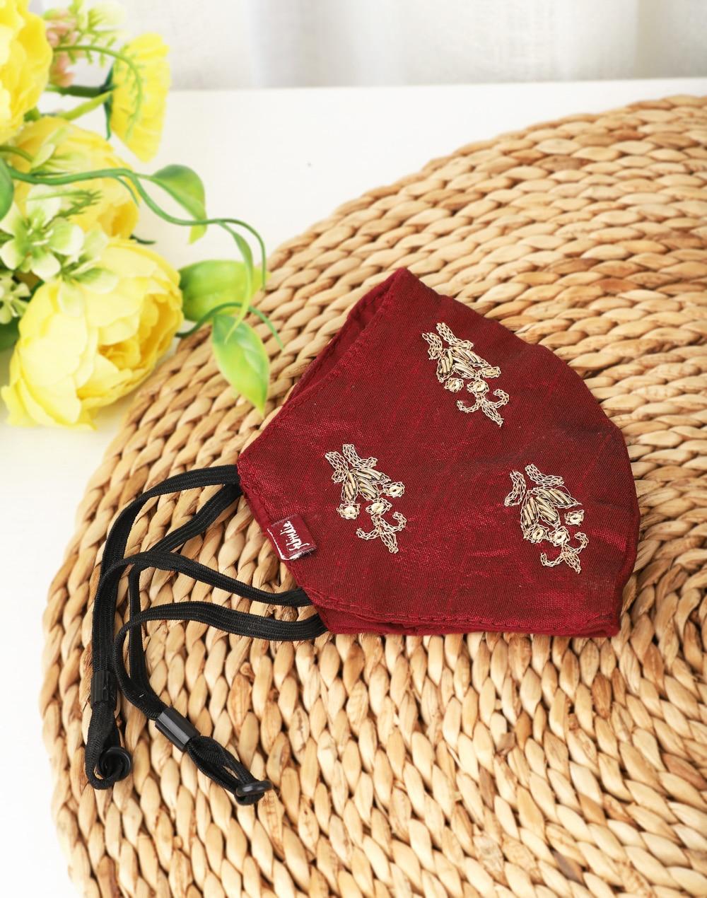 crescent embroidered non surgical face mask