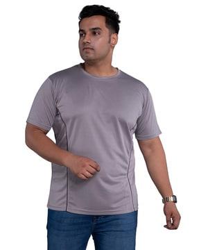 crew- neck t-shirt with contrast taping