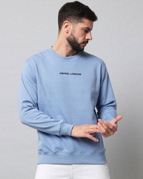crew-neck full-sleeves sweatshirt