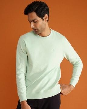 crew-neck pullover sweatshirt
