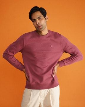crew-neck pullover sweatshirt