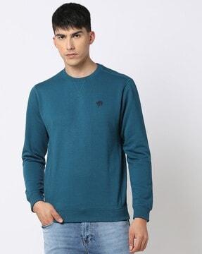 crew-neck regular fit sweatshirt
