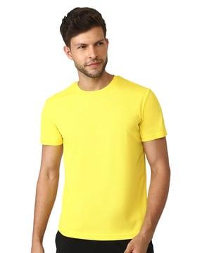 crew-neck t-shirt with placement print