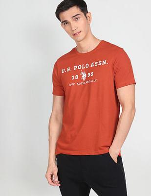 crew neck brand print i683 lounge t-shirt - pack of 1