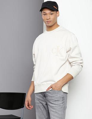 crew neck chenille sweatshirt