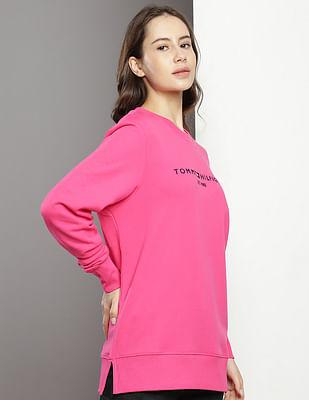 crew neck embroidered sweatshirt