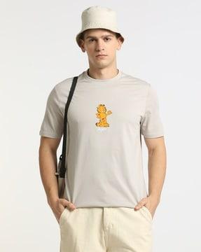 crew neck garfield t-shirt