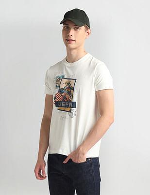 crew neck graphic print t-shirt