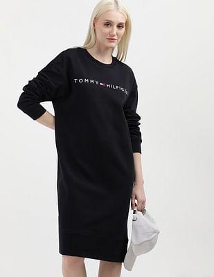 crew neck heavyknit dress