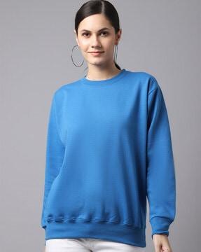 crew-neck pullover sweatshirt