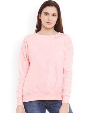 crew-neck pullover sweatshirt