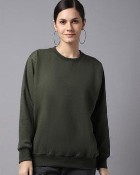 crew-neck pullover sweatshirt