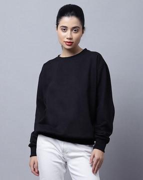 crew-neck pullover sweatshirt