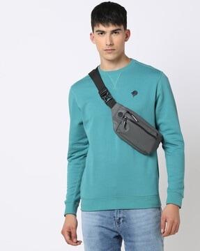 crew-neck regular fit sweatshirt