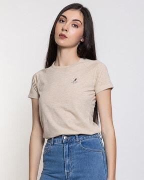 crew-neck short sleeve t-shirt