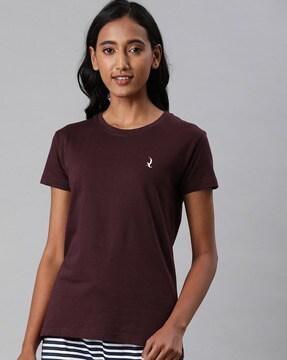 crew-neck short sleeves t-shirt