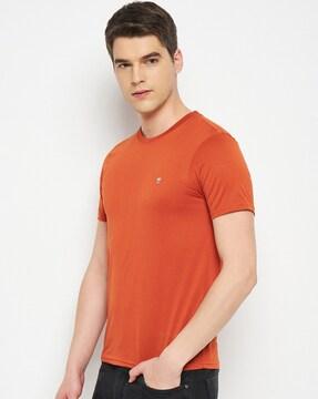 crew-neck short sleeves t-shirt