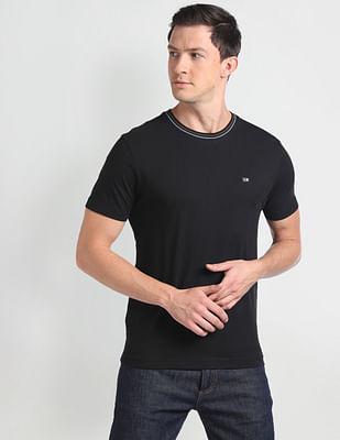 crew neck solid t-shirt