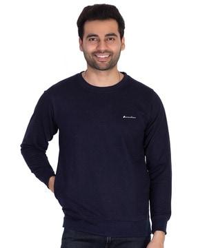 crew-neck sweatshirt with full-sleeves