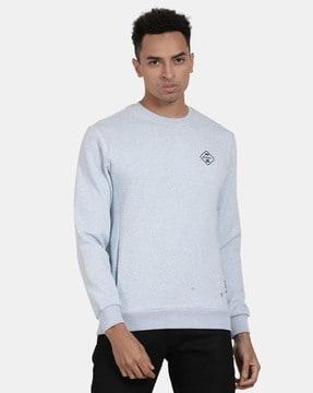 crew-neck sweatshirt with full sleeves