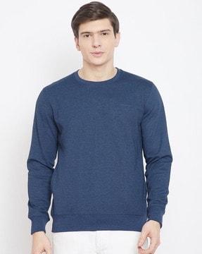 crew-neck sweatshirt with signature branding