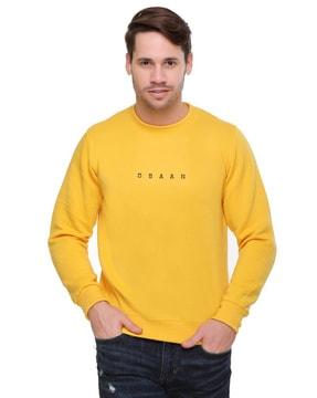 crew-neck sweatshirt with signature branding