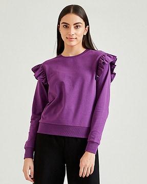 crew-neck sweatshirt