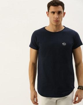 crew-neck t-shirt with branding