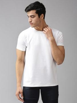 crew-neck t-shirt with embroidery