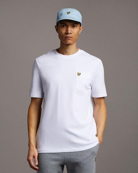 crew-neck t-shirt with patch pocket