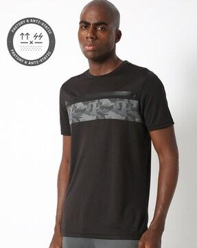 crew-neck t-shirt with placement print