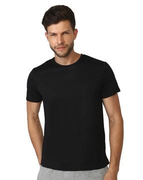 crew-neck t-shirt with placement print